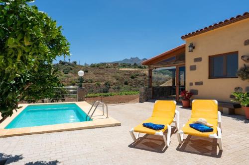 Ferienhaus mit Privatpool für 3 Personen 1 Kind ca 82 qm in Vega de San Mateo, Gran Canaria Binnenland Gran Canaria