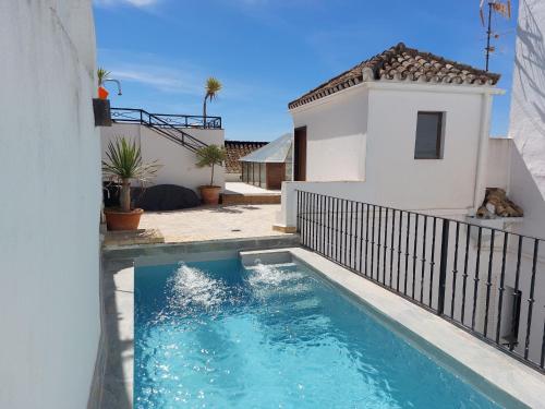 Medina Sidonia, luxury historic modern townhouse, swimming pool, terraces, sea view.