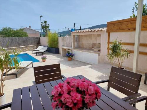 Balcony/terrace, Maison Gamine mit privatem Pool in Cogolin