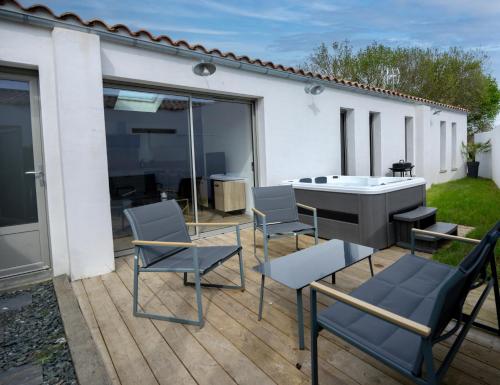 L'oasis à bulles, climatisé gîte à louer Esnandes