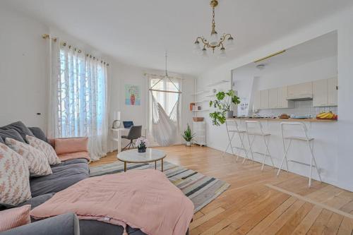 Appartement spacieux avec hamac + parking gratuit - Location saisonnière - Gentilly