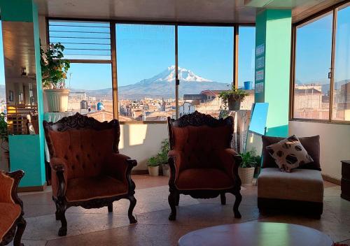 Exterior view, La Merced Plaza Hospedaje in Riobamba