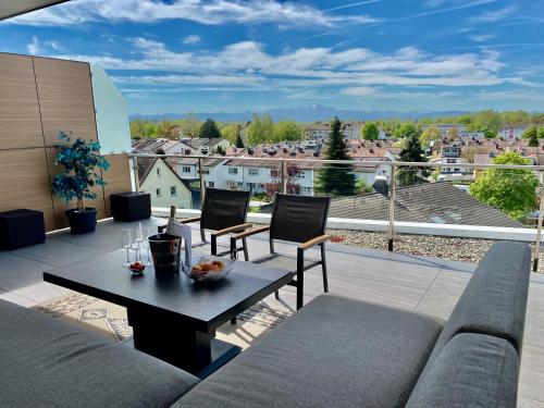 Penthouse Apartment mit Alpenblick