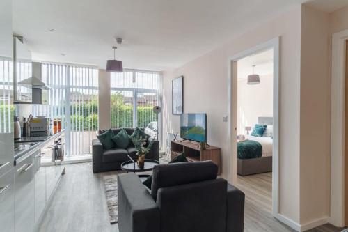 Bright & Modern 1 Bed Apartment in Manchester, Mánchester