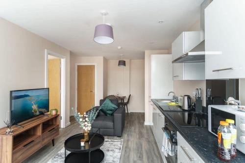 Bright & Modern 1 Bed Apartment in Manchester, Manchester (fotografie 8)
