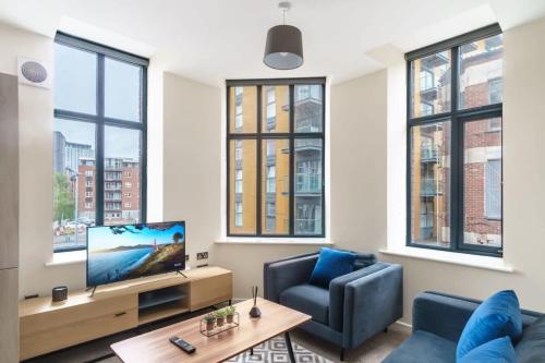 Bright 2 Bedroom Apartment in Central Manchester, Manchester