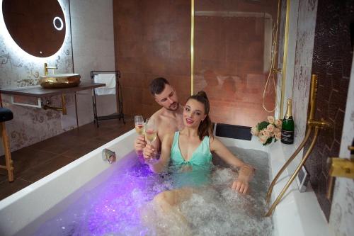ห้องน้ำ, La Vie - Apartmány (La Vie - Apartmany) in เมืองเก่าเตลช์