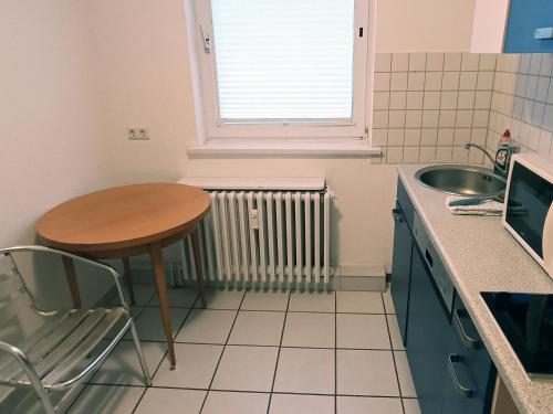 Κουζίνα, Felsen-Eck Apartments in Χέλγκολαντ