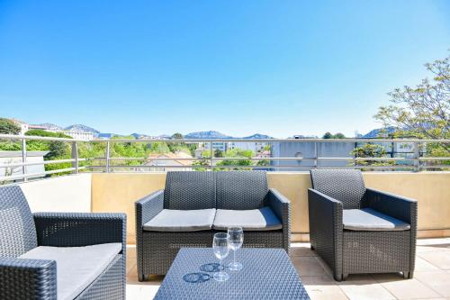 Les Terrasses Borely - Bel appart 1 ch avec clim near Parc Borély