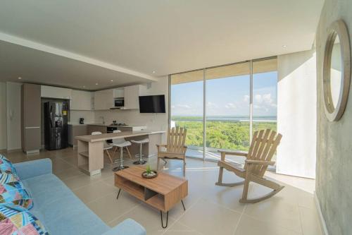 Aptos Modernos con Balcon in La Boquilla