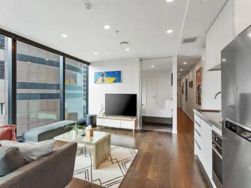 Central 2 BR apt - large balcony by Zodiak Stays, Auckland (fotografie 7)