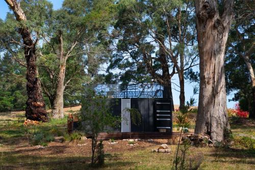 A szálláshely kívülről, Musk See Tiny Home-tranquil escape in bush setting in Musk