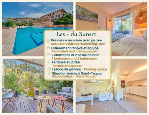 Sunset-Apartment St-Tropez-swimming pool-parking