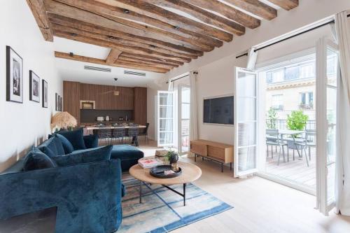 Grande terrasse, climatisation, 3 chambres, Marais - Location saisonnière - Paris