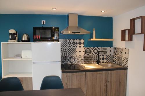 Konyha, Bel appartement neuf proche Disneyland et Paris- A proximité de la gare de Meaux (Bel appartement neuf proche Disneyland et Paris- A proximite de la gare de Meaux) in Villenoy