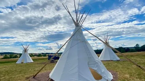 Alpaka-Tipi-Park in Bad Salzungen, Deutschland