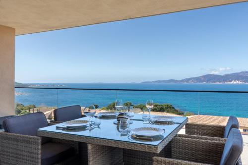 Erkély/terasz, Les Terrasses de l'Isolella - Vue mer et montagne in Porticcio