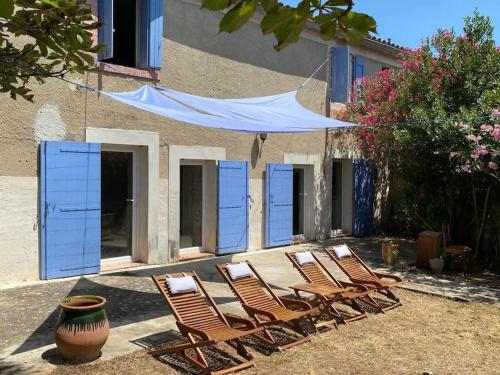 Splendide vue - Maison campagne gîte à louer Monoblet