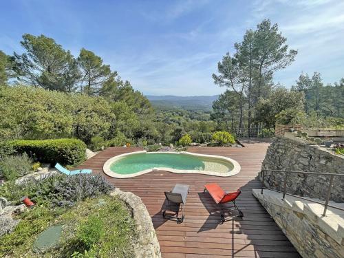Villa Isabella - 2 bedr. with pool and amazing view - Location, gîte - Sillans-la-Cascade