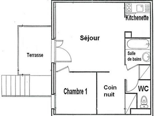 Appartement Bagnères-de-Luchon, 2 pièces, 4 personnes - FR-1-313-123
