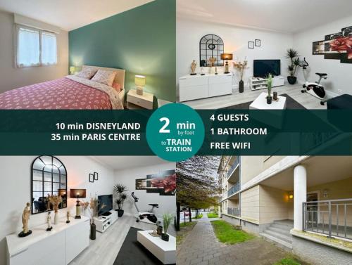 Les Balcons de Bussy - Appartement pour 4 Disneyland Paris - Location saisonnière - Bussy-Saint-Georges