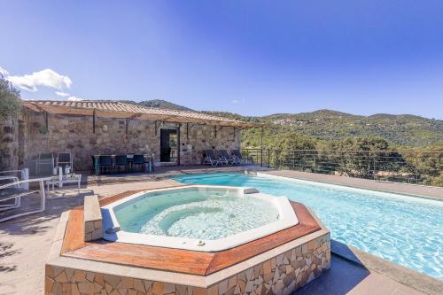 San Quilico - Maison climatisée piscine vue mer - Location saisonnière - Aregno