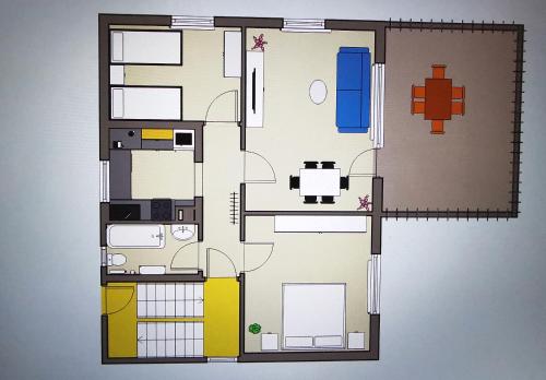 3 Zimmer-Apartment mit Terrasse