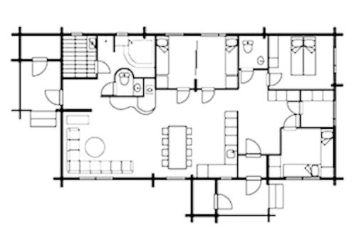 Villa Laattamaja - High quality genuine loghouse