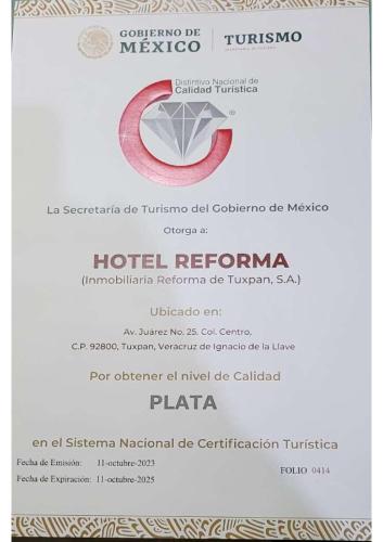 Hotel Reforma Tuxpan in Tuxpan de Rodríguez Cano, Mexico