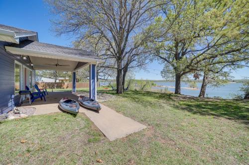 Lakefront Eufaula Cabin with Fire Pit and Private Dock