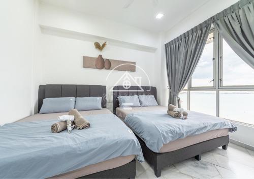 (10Pax) 3BR Glory Beach Resort Seaview