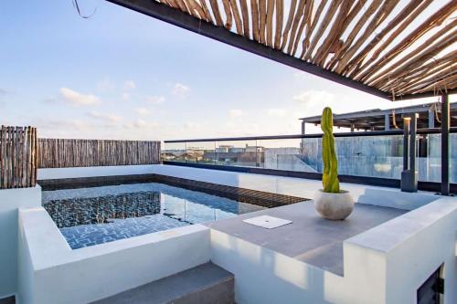 Luxe 3 Levels at Kite of Aldea Zama Rooftop with Pool in Tulum, Mexico
