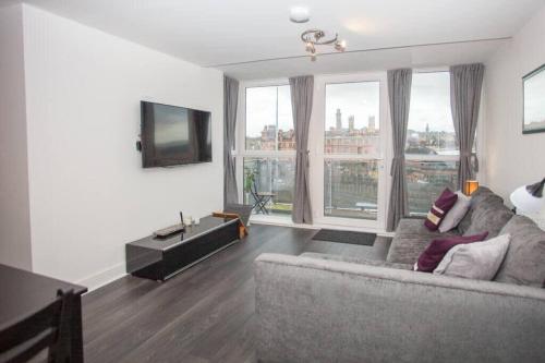 Beautiful Flat with Panoramic Views over the City, Glasgow (Foto 8)