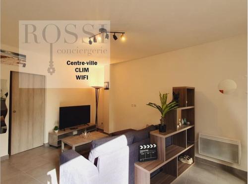 Ravissant T2 *Clim *WIFI - Centre-ville, 2min Gare - ROSSIconciergerie - Linge inclus - Apartment - Lunel