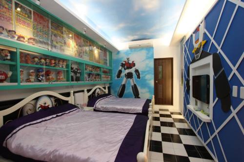 2 double beds