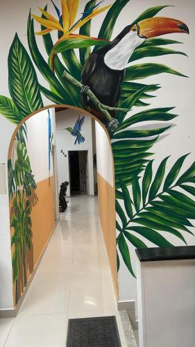 Exterior view, Hotel Las Palmas in La Virginia