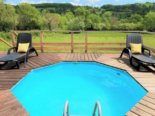 1 PRIVATE POOL with Stunning Views!! gîte à louer Chastel