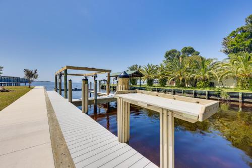 St Augustine Home w/ Dock & Lift on St Johns River in World Golf