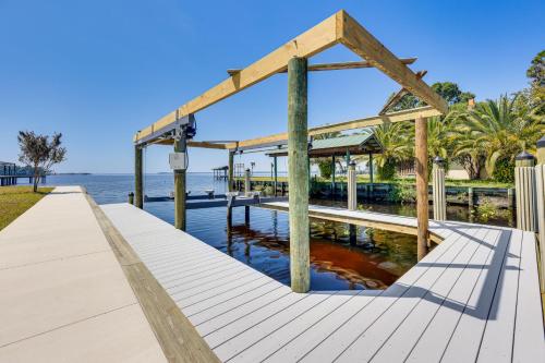 St Augustine Home w/ Dock & Lift on St Johns River in World Golf