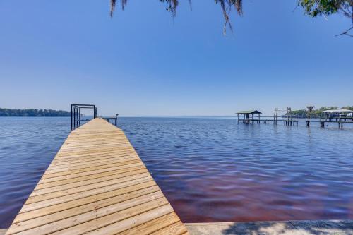 St Augustine Home w/ Dock & Lift on St Johns River in World Golf