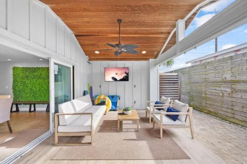 Paradise Packs A Punch! Beachside Home with Heated Pool, Outdoor Lounge, Steps from Beach Access in St. Augustine, USA