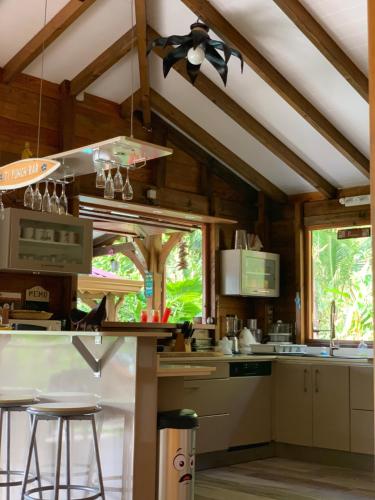 Kitchen, Les ilets caraibes vue mer in Bouillante