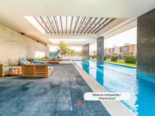 Stunning family house pool 5 min from the beach in Jarretadera, Mexico