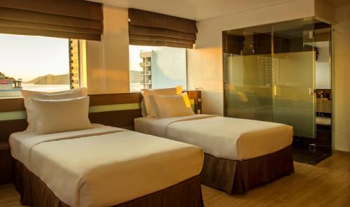 Twin room, superior, sea view