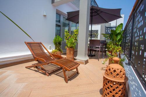 Balcony/terrace, Le Pietri Urban Hotel in Rabat