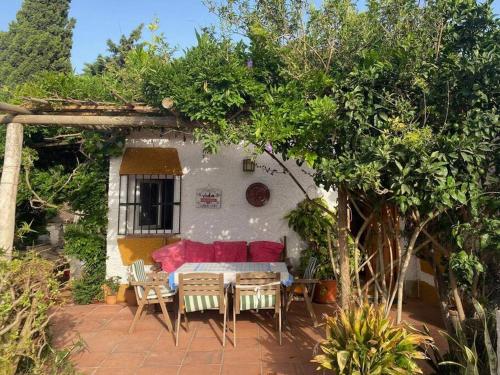 Perro Andaluz Cottage with flower garden in Zahora