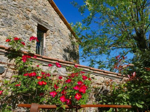 Ferienhaus in Ciciano mit Terrasse, Garten und Grill und Panoramablick