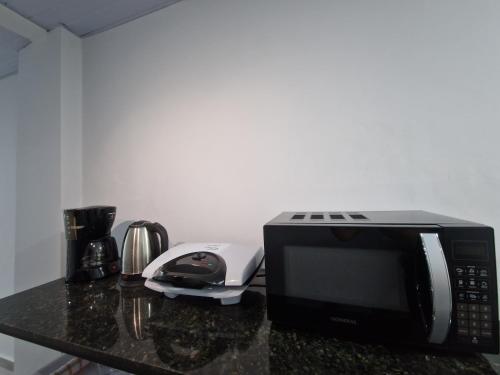 ห้องครัว, Condomínio Inn Studio (Condominio Inn Studio) in กัมโปส โด อีกัวชู