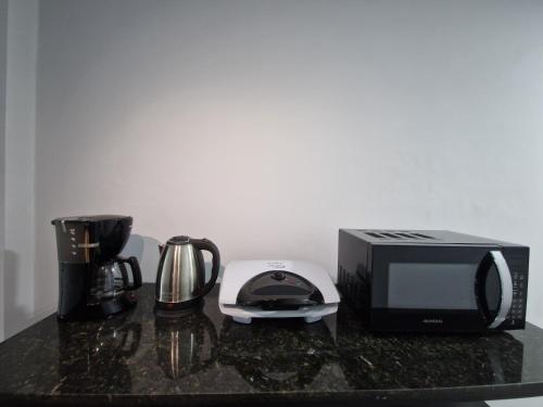 ห้องครัว, Condomínio Inn Studio (Condominio Inn Studio) in กัมโปส โด อีกัวชู