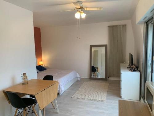 Studio 27m² - centre-ville - parking privé - Tt équipée - 1km Gare TGV